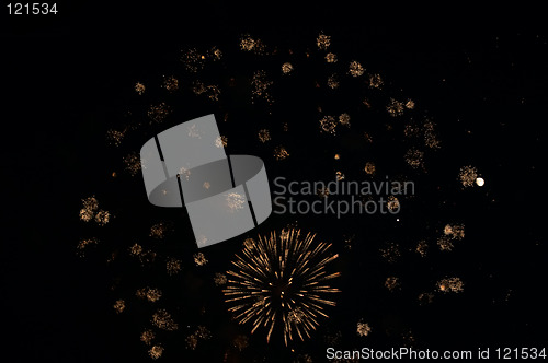 Image of Firework and moon