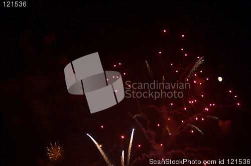 Image of Firework and moon