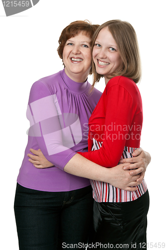 Image of young daughter with her â€‹â€‹mother