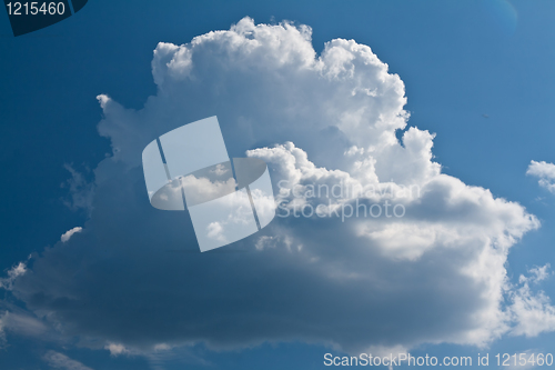 Image of beautiful surround a white cloud