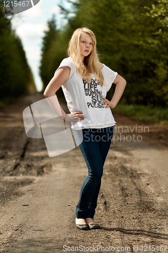 Image of beautiful blonde
