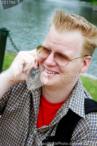 Image of Man on the telephone