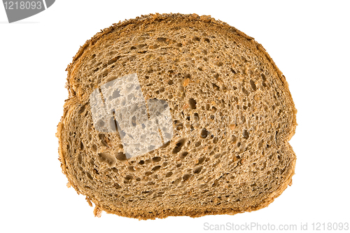 Image of Fresh brown bread slice