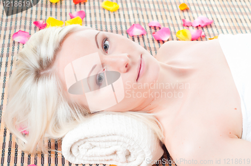 Image of Woman and spa treatment