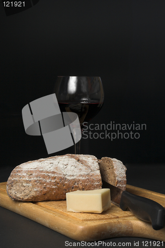 Image of bread and wine