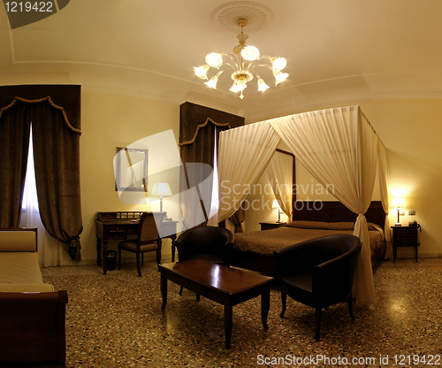 Image of Canopy bedroom sepia