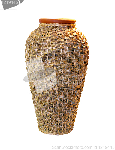 Image of Rattan jar