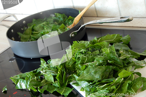 Image of Preparing spinach