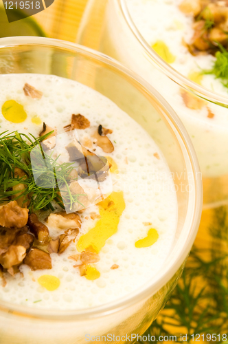 Image of Tarator - traditional bulgarian cold summer soup