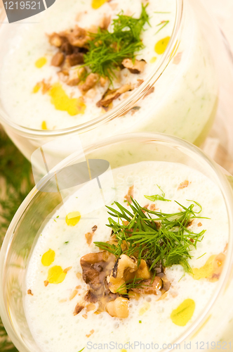 Image of Tarator - traditional bulgarian cold summer soup