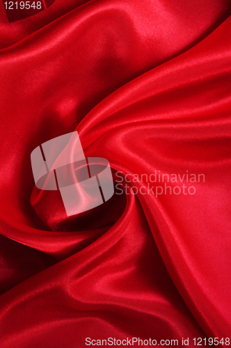 Image of Smooth elegant red silk