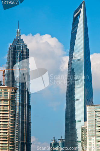 Image of shanghai pudong view from puxi 