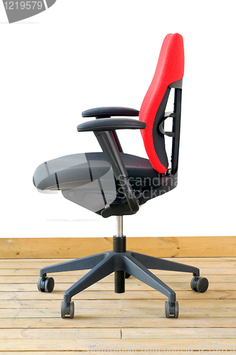 Image of modern red office chair