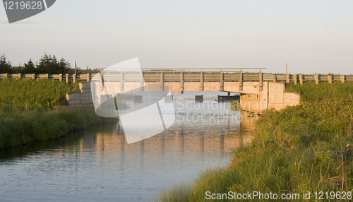 Image of Sunrise on a bridge