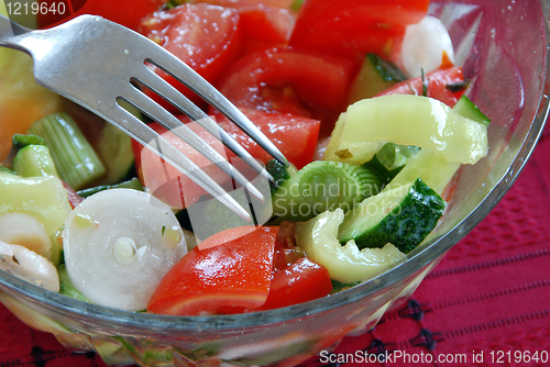 Image of Appetizing vegetable salad