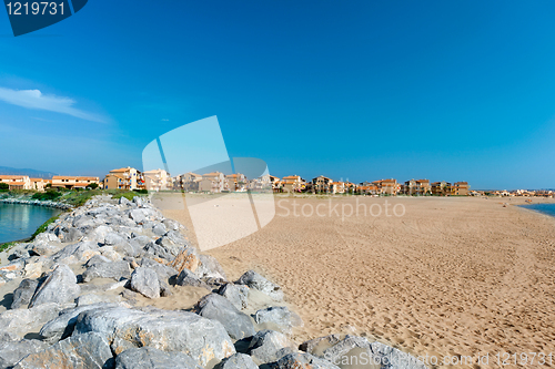 Image of Mediterranean sea coast. Nice France.