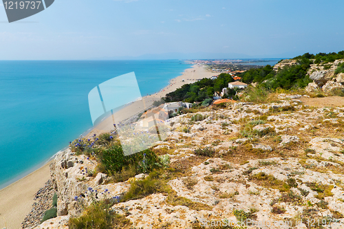 Image of Mediterranean sea coast. Nice France.