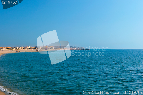 Image of Mediterranean sea coast. Nice France.