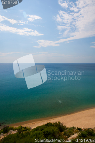 Image of Mediterranean sea coast. Nice France.