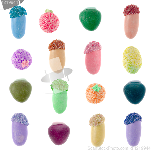 Image of Set of colorful easter candy