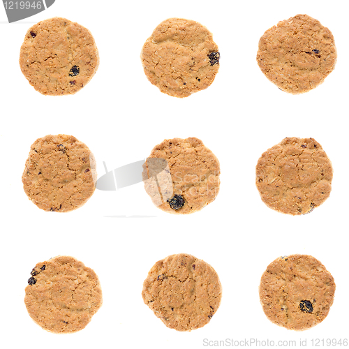 Image of Set of oatmeal cookies