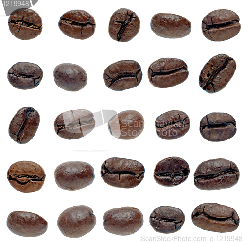 Image of Set of coffee beans