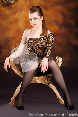Image of Fashion photo of beautiful  woman