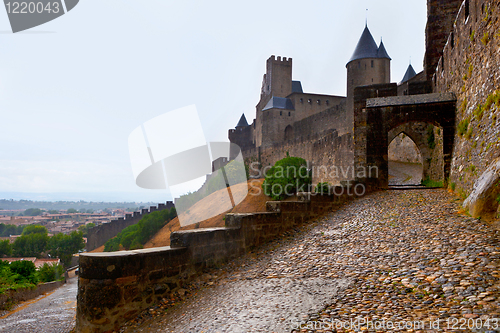 Image of castle of Carcassonne - south of France