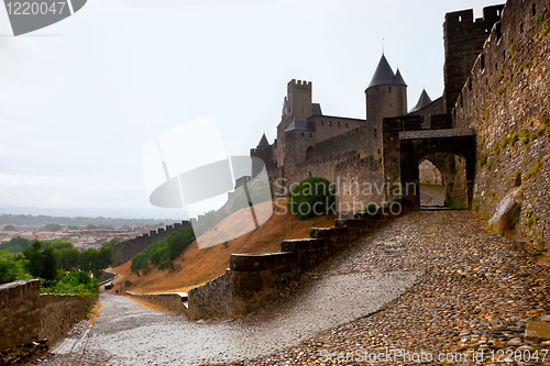 Image of castle of Carcassonne - south of France