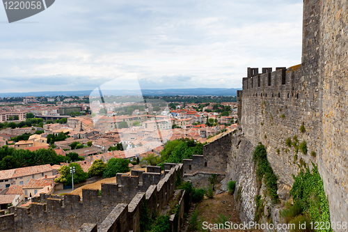 Image of castle of Carcassonne - south of France