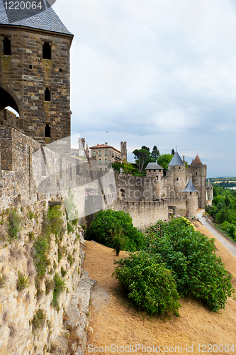 Image of castle of Carcassonne - south of France