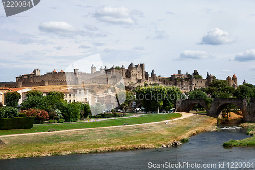 Image of castle of Carcassonne - south of France