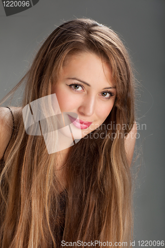 Image of pretty blond  young woman