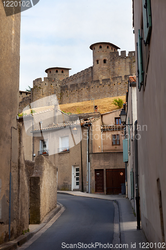 Image of castle of Carcassonne - south of France