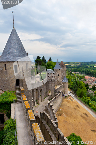Image of castle of Carcassonne - south of France
