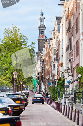 Image of Romantic street view  in Amsterdam