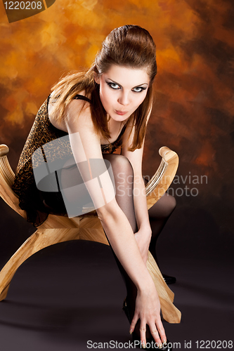 Image of Fashion photo of beautiful  woman
