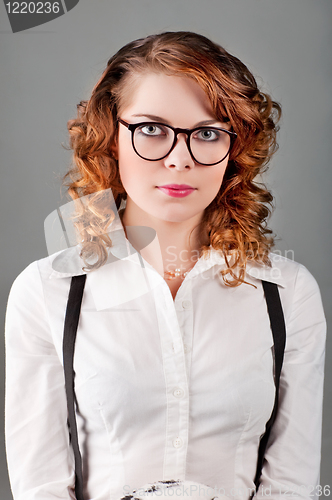 Image of Portrait of a pretty young woman