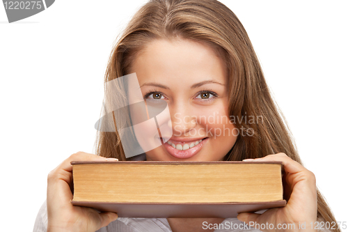 Image of woman with book