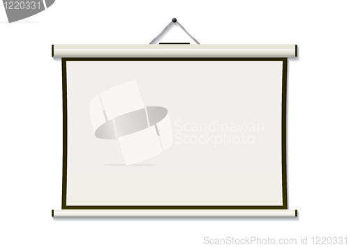 Image of Projection screen hang