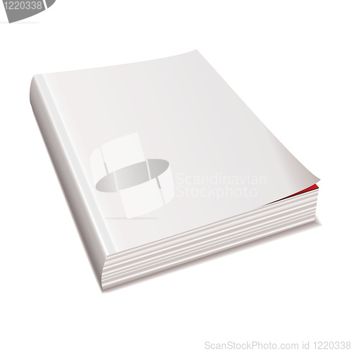 Image of Blank white paper magazine