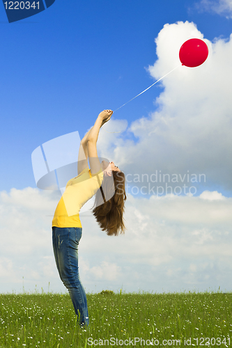 Image of Girl with a balloon