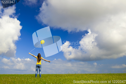 Image of Girl with a balloon