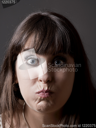 Image of Girl with full cheeks