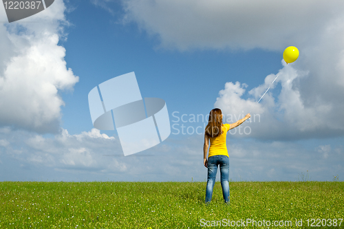 Image of Girl with a balloon