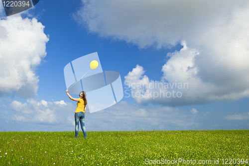 Image of Girl with a balloon