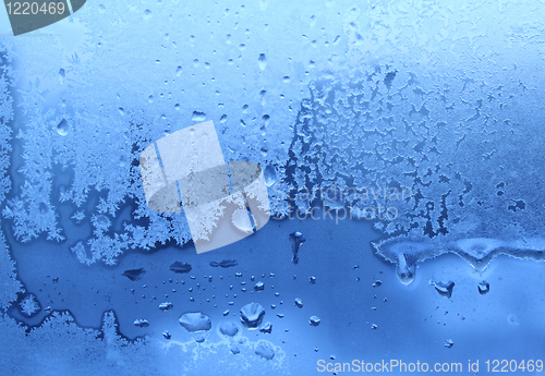 Image of ice and water drops texture