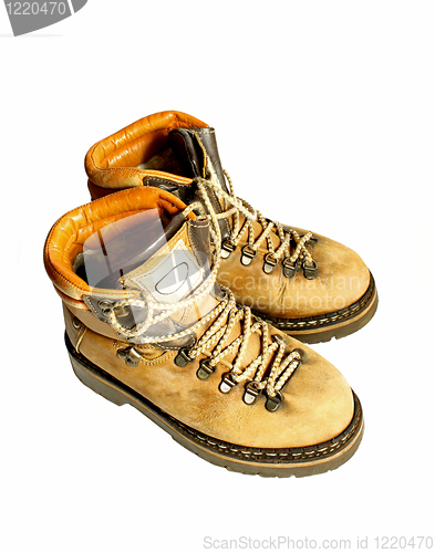 Image of old yellow boots