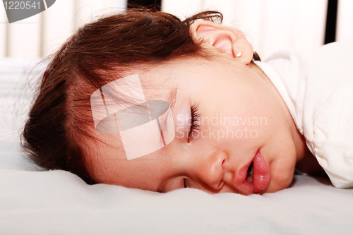 Image of Close up of sleeping baby 