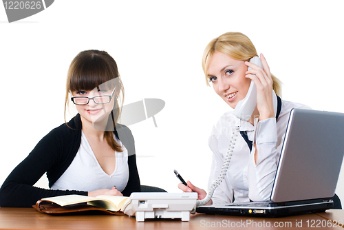 Image of Meeting of young business ladies
